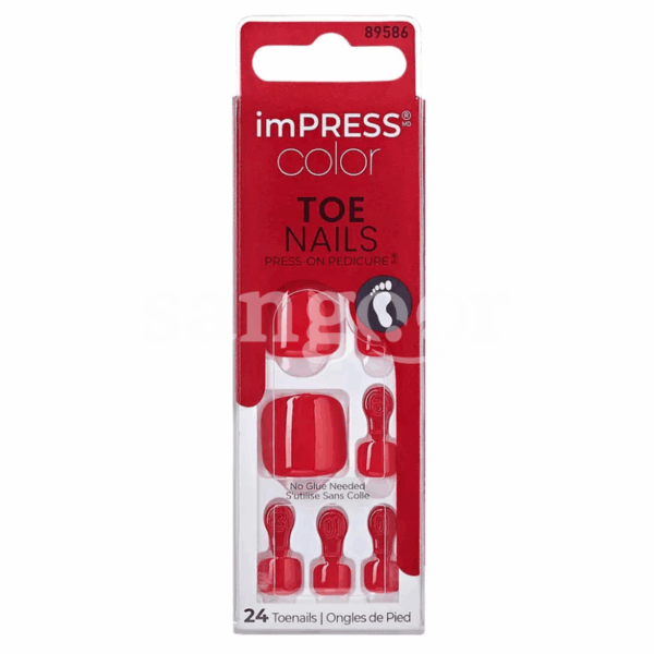 KISS-FAUX-ONGLES-PIEDS-IMPRESS-24PCS-PRIME-TIME.png.Prix Tunisie