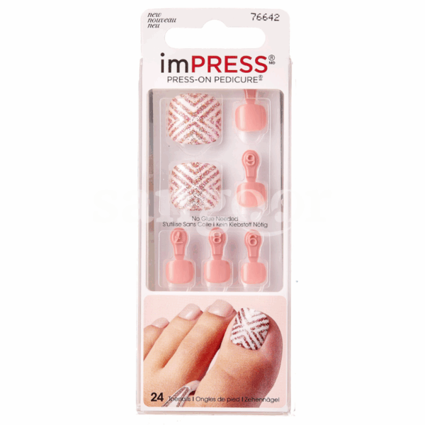 KISS-FAUX-ONGLES-PIEDS-IMPRESS-30PCS-SANDY-SHORES.png.Prix Tunisie