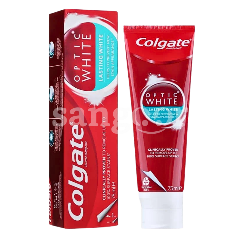 COLGATE DENTIFRICE 75ML OPTIC WHITE LASTING COLGATE-DENTIFRICE-75ML-OPTIC-WHITE-LASTING.png.Prix Tunisie