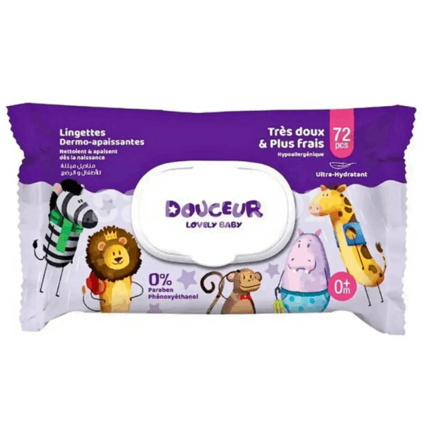 DOUCEUR-LINGETTE-BEBE-LOVELY-BABY-72PCS.png.Prix Tunisie