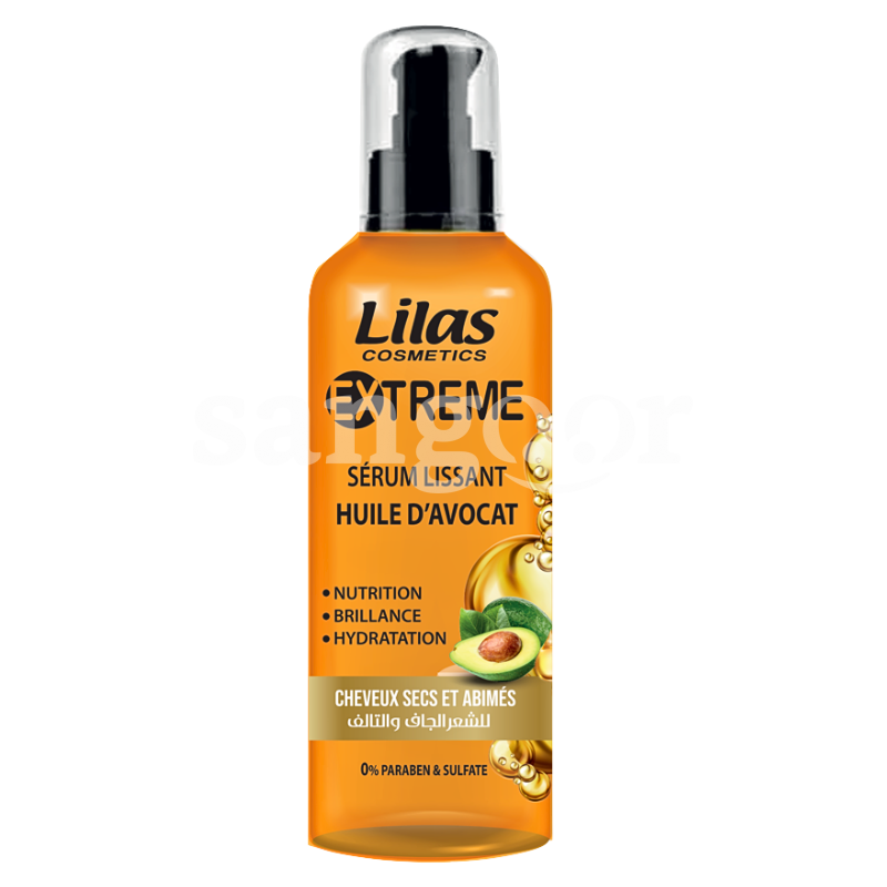 LILAS SERUM 110ML EXTREME HUILE D AVOCAT LILAS-SERUM-110ML-EXTREME-HUILE-D-AVOCAT.png.Prix Tunisie