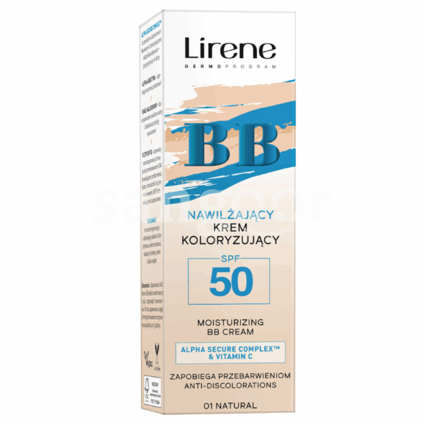 LIRENE-BB-CREAM-TEINTE-SPF50-30ML-N01-NATURAL.png.Prix Tunisie