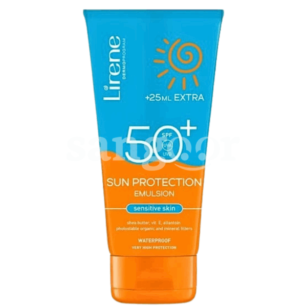 LIRENE-LOTION-SOLAIRE-SUN-PROTECTION-SPF50-175ML.png.Prix Tunisie