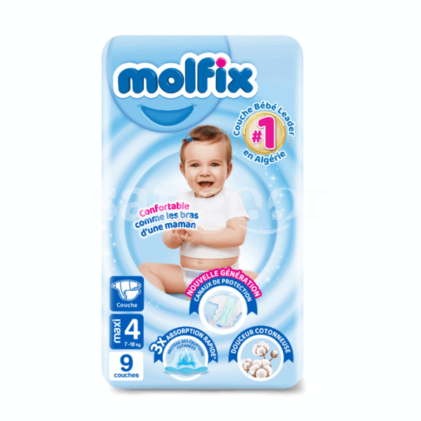 MOLFIX-COUCHE-CONFORT-TAILLE4-7-18KG-9PCS.png.Prix Tunisie