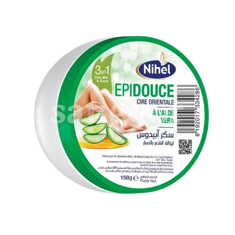 NIHEL EPIDOUCE 150G ALOE VERA NIHEL-EPIDOUCE-150G-ALOE-VERA.png.Prix Tunisie