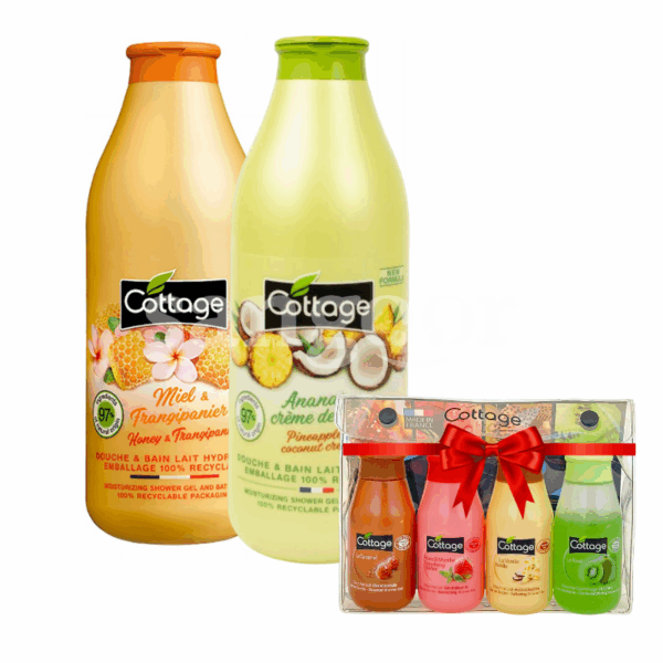 PACK-COTTAGE-GEL-DOUCHE-750ML-LOT-DE2-KIT-DECOUVERTE-GRATUIT.png.Prix Tunisie
