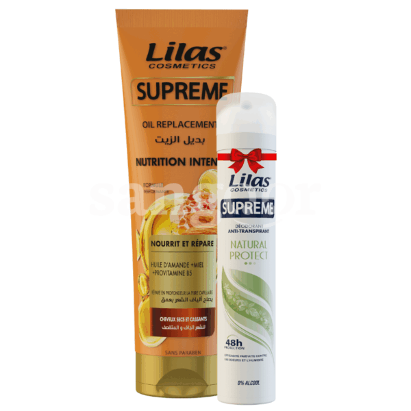 PACK-LILAS-OIL-REPLACEMENT-300ML-SUPREME-DEODORANT-200ML-SUPREME-FEMME-OU-HOMME-GRATUIT.png.Prix Tunisie