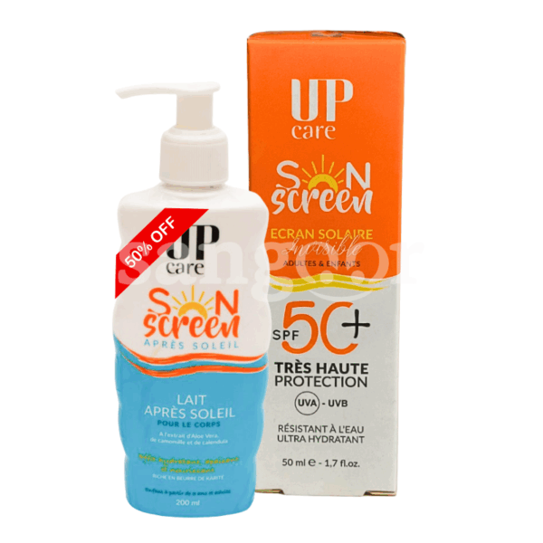 PACK-UP-ECRAN-SOLAIRE-INVISIBLE-OU-TEINTE-MOITIE-PRIX-LAIT-APRES-SOLEIL.png.Prix Tunisie