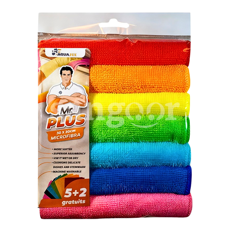 AQUAJEX LAVETTE MICROFIBRE 30X30CM 7PCS AQUAJEX-LAVETTE-MICROFIBRE-30X30CM-7PCS.png Prix Tunisie