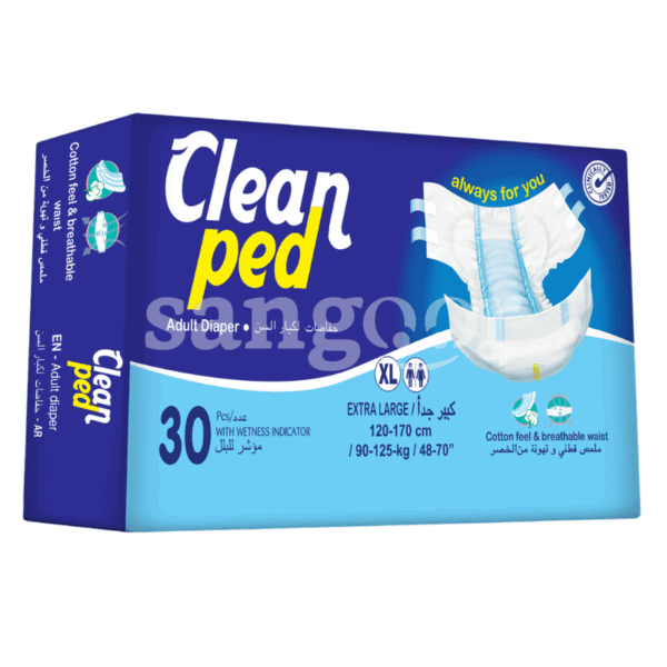 CLEAN-PED-COUCHE-ADULTE-EXTRA-LARGE-30PCS.png.Prix Tunisie