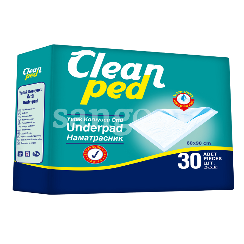 CLEAN PED PROTEGE MATELAS 60X90CM 30PCS CLEAN-PED-PROTEGE-MATELAS-60X90CM-30PCS.png.Prix Tunisie