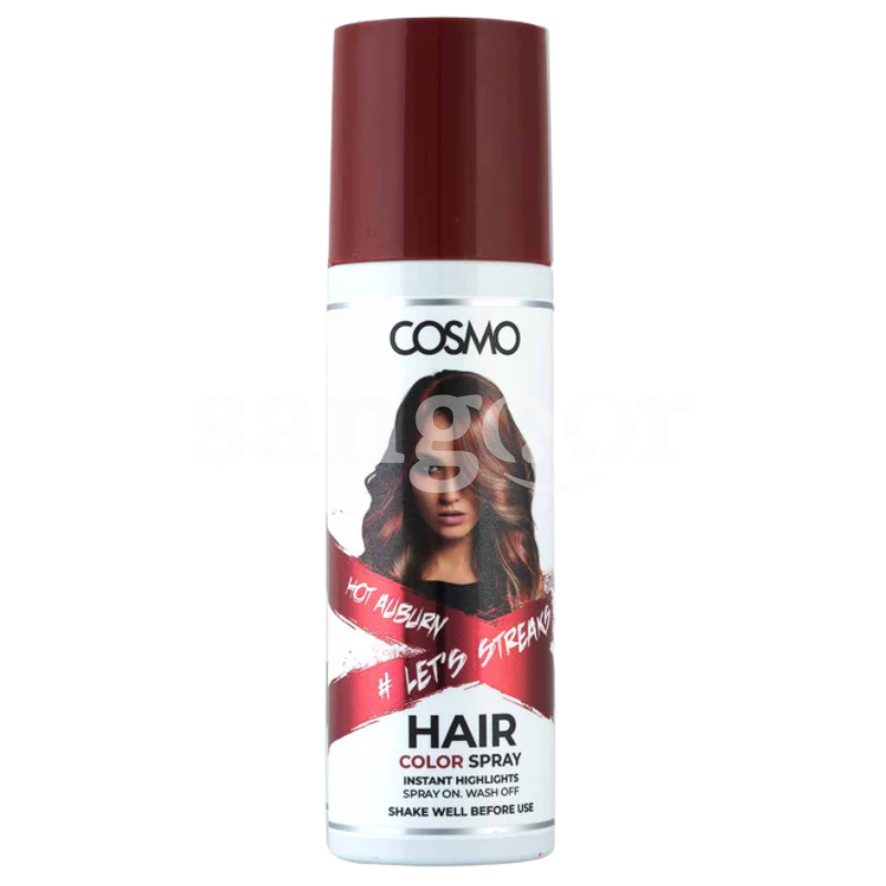 COSMO HAIR COLOR SPRAY 100ML HOT AUBURN COSMO-HAIR-COLOR-SPRAY-100ML-HOT-AUBURN.png Prix Tunisie