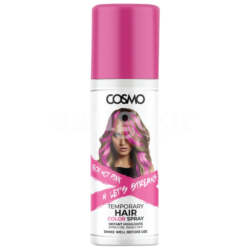 COSMO HAIR COLOR SPRAY 100ML NEON HOT PINK COSMO-HAIR-COLOR-SPRAY-100ML-NEON-HOT-PINK.png Prix Tunisie