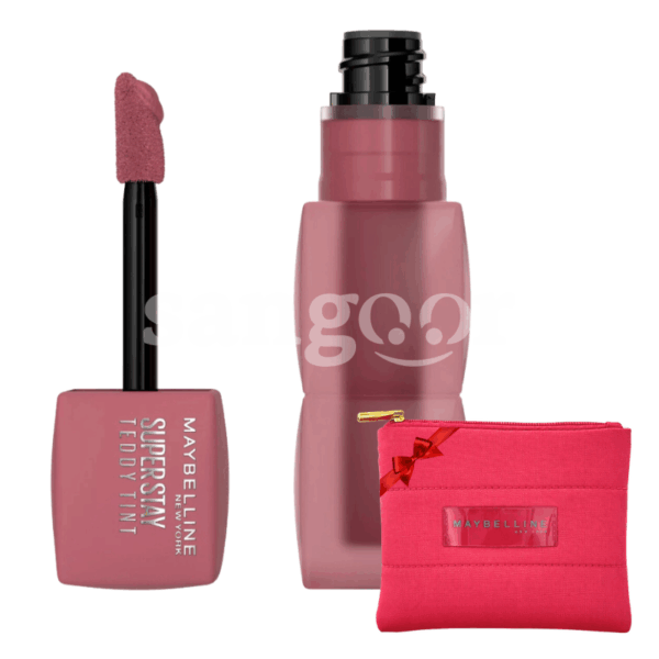 MAYBELLINE-GLOSS-SUPERSTAY-TEDDY-TINT-N55-KNEE-HIGH-TROUSSE-GRATUITE.png.Prix Tunisie