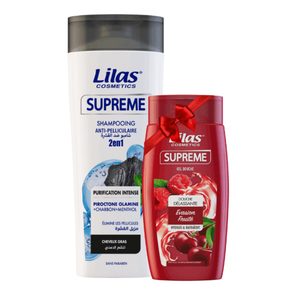 PACK-LILAS-SHAMPOING-400ML-SUPREME-HOMME-GEL-DOUCHE-250ML-SUPREME-GRATUIT.png.Prix Tunisie