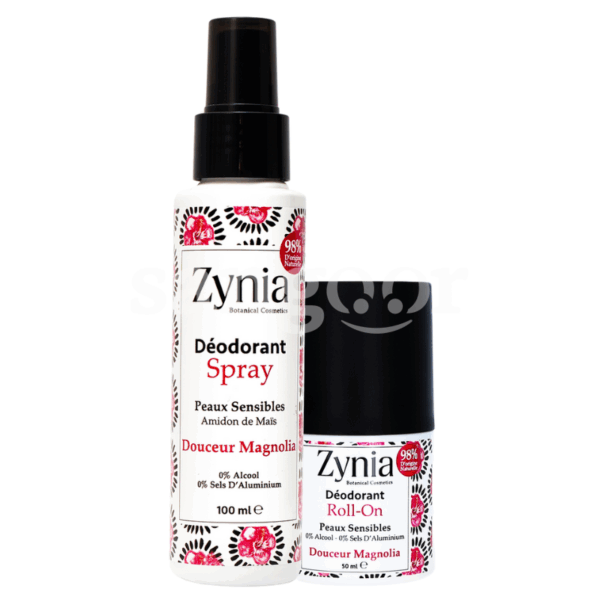 PACK-ZYNIA-DEODORANT-SPRAY-100ML-ROLL-ON-50ML-DOUCEUR-MAGNOLIA.png.Prix Tunisie