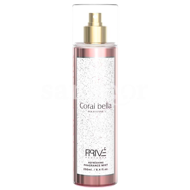PRIVE BODY MIST 250ML CORAL BELLA PRIVE-BODY-MIST-250ML-CORAL-BELLA.png.Prix Tunisie