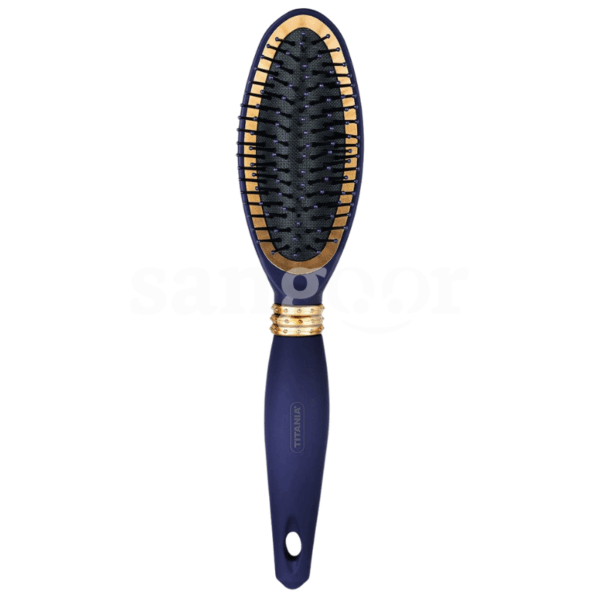 TITANIA-BROSSE-PNEUMATIQUE-BLEU-DORE-OVAL-26.5CM.png.Prix Tunisie