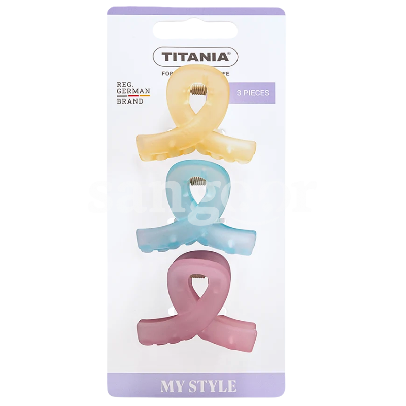 TITANIA PINCES A GRIFFE COLOR 3PCS TITANIA-PINCES-A-GRIFFE-COLOR-3PCS.png.Prix Tunisie