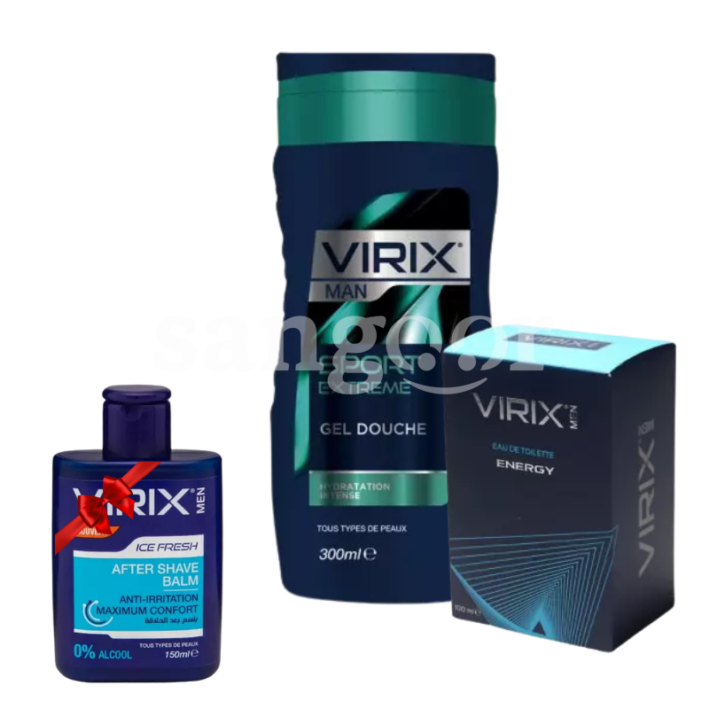 VIRIX LOT EAU DE TOILETTE 100ML +GEL DOUCHE 250ML+AFTER SHAVE 150ML GRATUIT VIRIX-LOT-EAU-DE-TOILETTE-100ML-GEL-DOUCHE-250MLAFTER-SHAVE-150ML-GRATUIT.png.Prix Tunisie