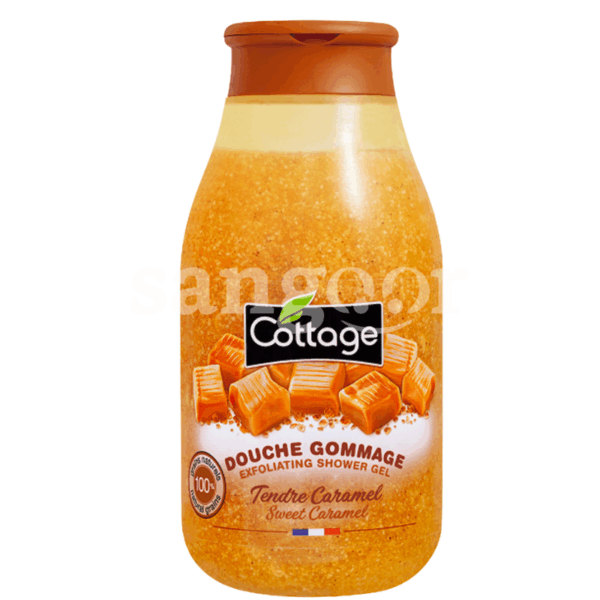 COTTAGE-GEL-DOUCHE-250ML-GOMMAGE-TENDRE-CARAMEL-1.png.Prix Tunisie