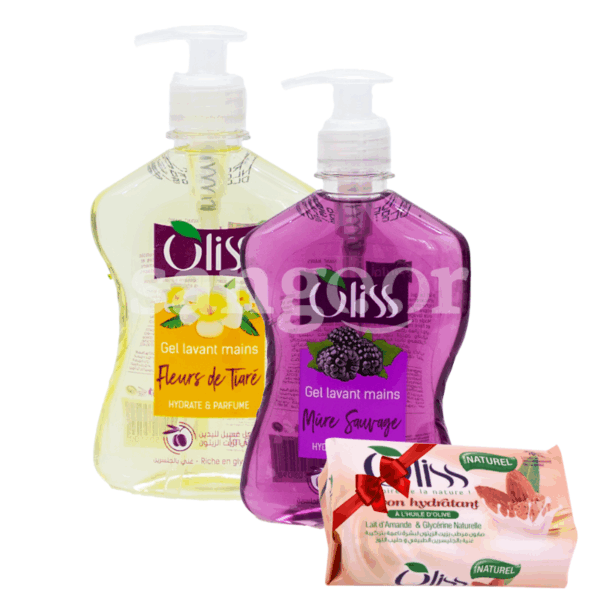 OLISS-SAVON-LIQUIDE-350ML-LOT2SAVON-75G-GRATUIT.png.Prix Tunisie