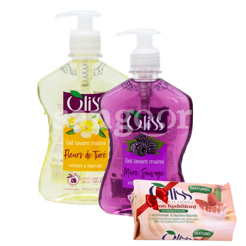 OLISS SAVON LIQUIDE 350ML LOT2+SAVON 75G GRATUIT OLISS-SAVON-LIQUIDE-350ML-LOT2SAVON-75G-GRATUIT.png.Prix Tunisie