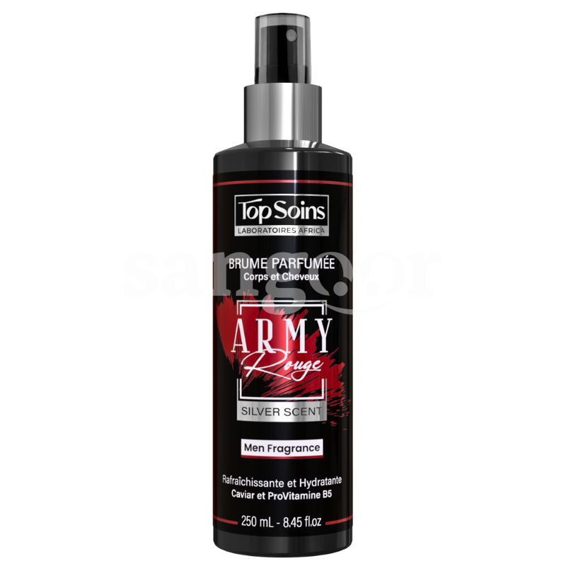 TOP SOINS BRUME PARFUMEE 250ML ARMY ROUGE TOP-SOINS-BRUME-PARFUMEE-250ML-ARMY-ROUGE.png Prix Tunisie