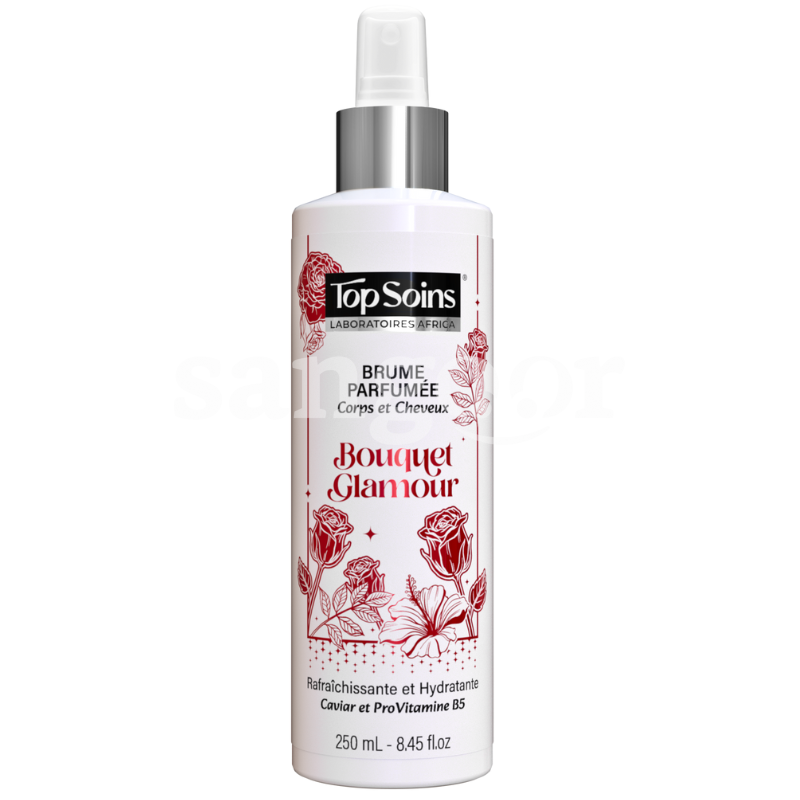 TOP SOINS BRUME PARFUMEE 250ML BOUQUET GLAMOUR TOP-SOINS-BRUME-PARFUMEE-250ML-BOUQUET-GLAMOUR.png Prix Tunisie