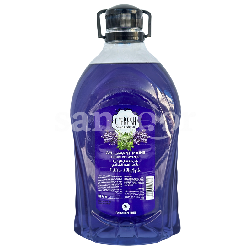 C FRESH SAVON LIQUIDE 3L LAVANDE C-FRESH-SAVON-LIQUIDE-3L-LAVANDE.png Prix Tunisie