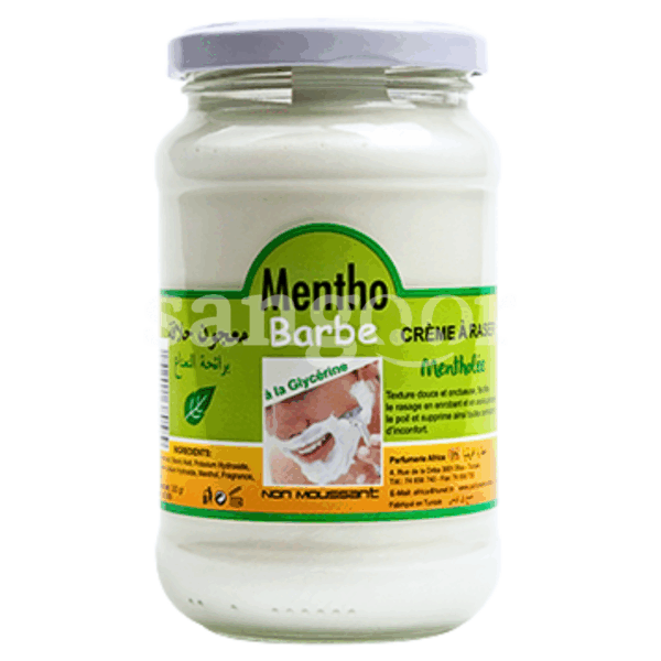 MENTHO-BARBE-CREME-A-RASER-320ML-MENTHE.png.Prix Tunisie