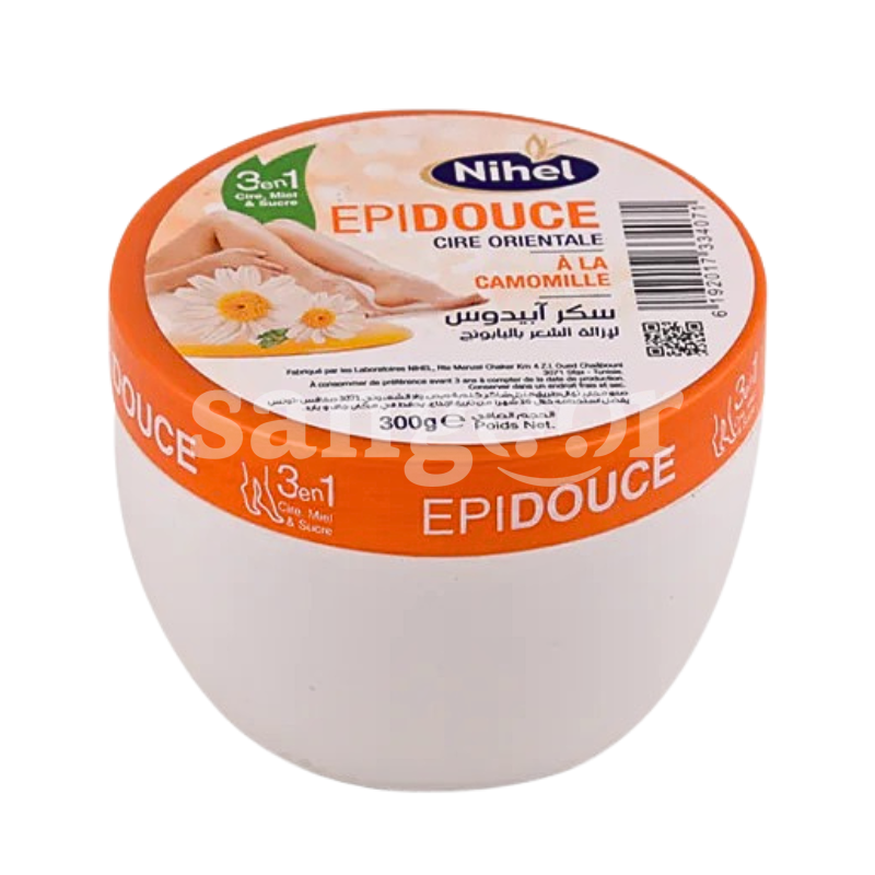 NIHEL EPIDOUCE 300G CAMOMILLE NIHEL-EPIDOUCE-300G-CAMOMILLE.png Prix Tunisie