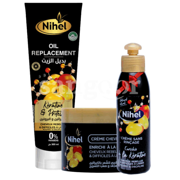 PACK-NIHEL-OIL-REPLACEMENT-300ML-CREME-CHEVEUX-50ML-CREME-SANS-RINCAGE-140ML-KERATIN-GRATUITE.png Prix Tunisie