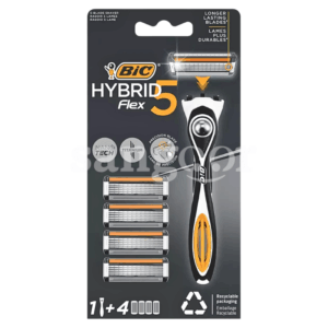 BIC-RASOIR-FLEX5-HYBRIDE-4-RECHARGES.png.Prix Tunisie