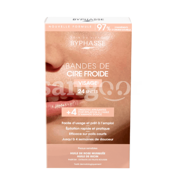 BYPHASSE-BANDES-CIRE-VISAGE-24PCS-PEAUX-SENSIBLES.png Prix Tunisie