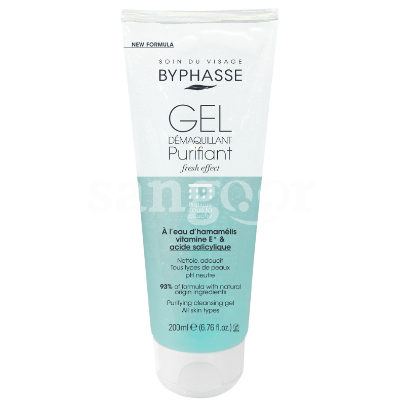 BYPHASSE GEL DEMAQUILLANT PURIFIANT 200ML TOUS TYPES DE PEAUX BYPHASSE-GEL-DEMAQUILLANT-PURIFIANT-200ML-TOUS-TYPES-DE-PEAUX.png Prix Tunisie
