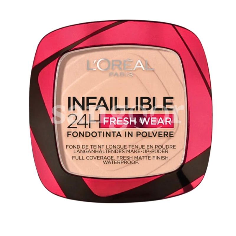 L OREAL FOND DE TEINT POUDRE INFAILLIBLE N020 IVOIRE L-OREAL-FOND-DE-TEINT-POUDRE-INFAILLIBLE-N020-IVOIRE.png.Prix Tunisie