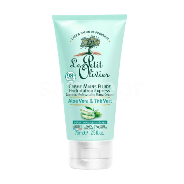 LE-PETIT-OLIVIER-CREME-MAINS-75ML-ALOE-VERA-THE-VERT-1.png.Prix Tunisie