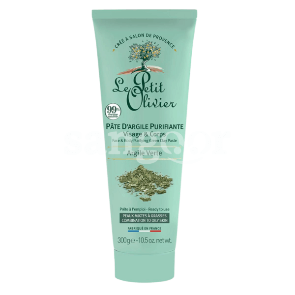 LE-PETIT-OLIVIER-PATE-D-ARGILE-VERTE-300G-VISAGE-CORPS.png.Prix Tunisie