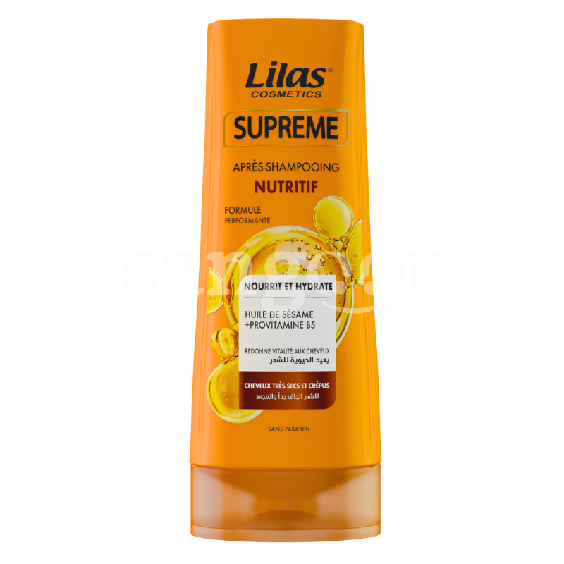 LILAS APRES SHAMPOING 200ML SUPREME NUTRITIF LILAS-APRES-SHAMPOING-200ML-SUPREME-NUTRITIF.png Prix Tunisie