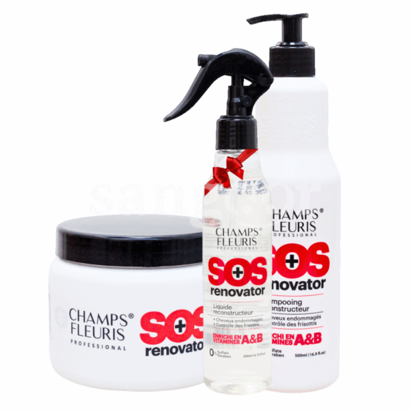 PACK-CHAMPS-FLEURIS-SHAMPOING-500ML-MASQUE-300G-SOS-RENOVATEUR-SPRAY-LIQUIDE-200ML-GRATUITE.png.Prix Tunisie
