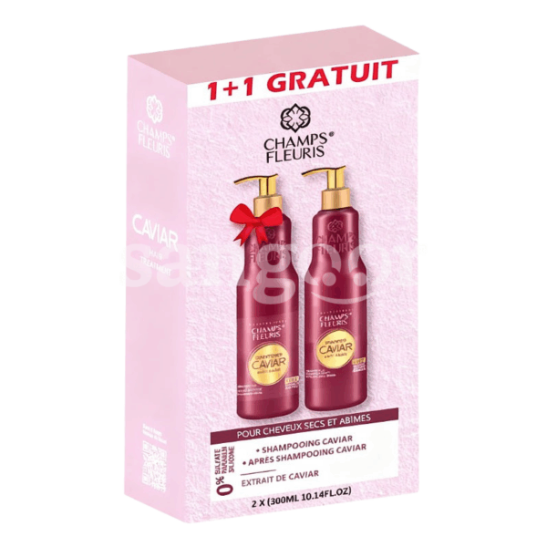 CHAMPS-FLEURIS-PACK-SHAMPOING-300ML-CAVIAR-APRES-SHAMPOING-GRATUIT.png.Prix Tunisie