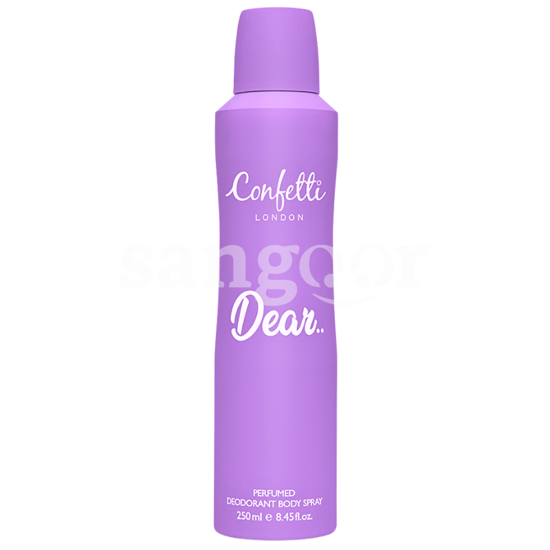 CONFETTI LONDON DEODORANT 250ML DEAR CONFETTI-LONDON-DEODORANT-250ML-DEAR.png.Prix Tunisie