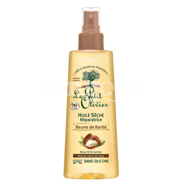 LE-PETIT-OLIVIER-HUILE-SECHE-150ML-REPARATRICE-BEURRE-DE-KARITE.png.Prix Tunisie