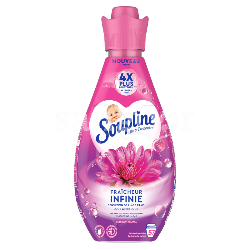 SOUPLINE ASSOUPLISSANT CONCENTRE 800ML BONHEUR FLORAL SOUPLINE-ASSOUPLISSANT-CONCENTRE-800ML-BONHEUR-FLORAL.png Prix Tunisie