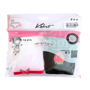 KOKET-SLIPS-FILLETTE-LOT-DE-2-14-ANS.png.Prix Tunisie