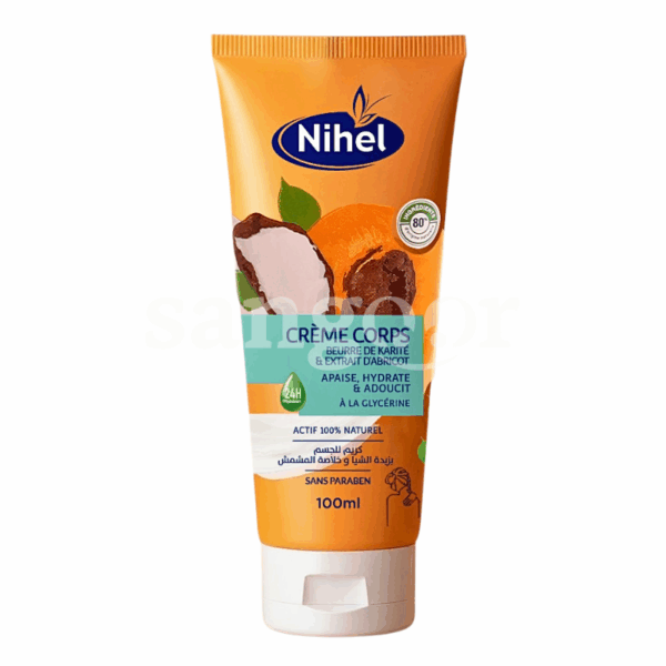 NIHEL-CREME-CORPS-100ML-KARITE-ABRICOT.png Prix Tunisie