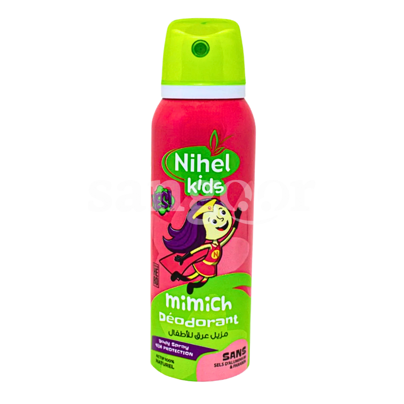 NIHEL DEODORANT KIDS 125ML MIMICH NIHEL-DEODORANT-KIDS-125ML-MIMICH.png Prix Tunisie