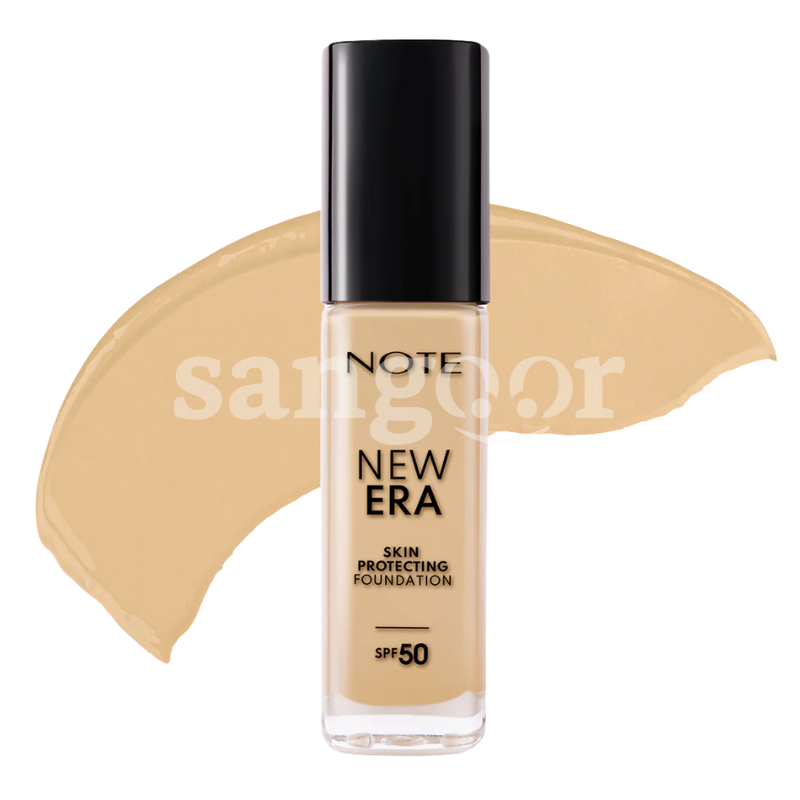 NOTE FOND DE TEINT LIQUIDE NEW ERA SPF50 N140 SOFT SAND NOTE-FOND-DE-TEINT-LIQUIDE-NEW-ERA-SPF50-N140-SOFT-SAND.png.Prix Tunisie