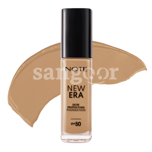 NOTE-FOND-DE-TEINT-LIQUIDE-NEW-ERA-SPF50-N180-DARK-HONEY.png.Prix Tunisie